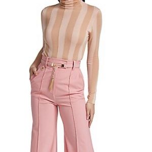 Zimmermann Concert Striped Turtleneck Top